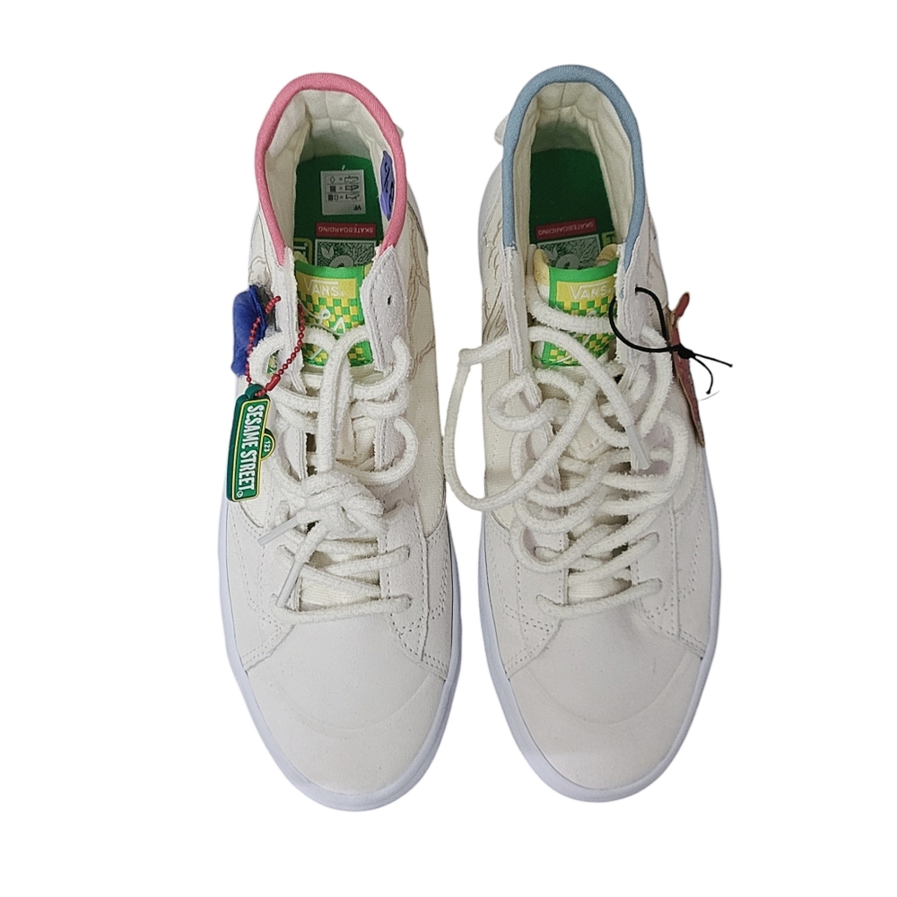 Vans Sesame Street x The Lizzie Embroidered Characters High Top Sneakers No Box - Picture 5 of 14